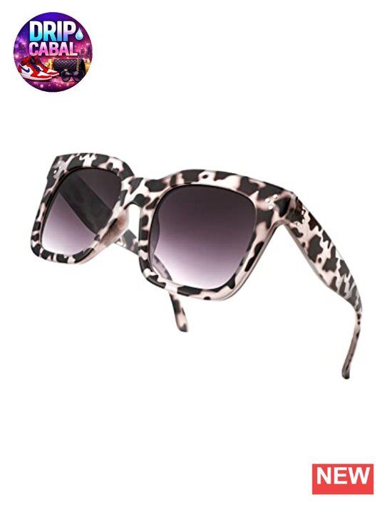Accessories - Vintage Butterfly Square Sunglasses for Women UV400 Gradient Lens Oversized